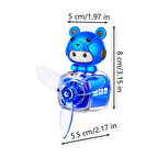 Pervaneli Klima Süsü Oto Koku Klipsi Siyah Uçaklı Mavi Pilot Hava Ferahlatıcı Maskot