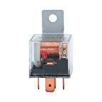 12V RÖLE 5 UÇLU 50/60 A IŞIKLI (ŞEFFAF) (ÇİFT PLATİN) (30-85-86-87-87a)
