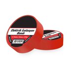 İzole PVC Kırmızı Faz Hattı Elektrikçi Bandı 19mm x 9m) Kablo İşaretleme ve İzolasyon Bandı