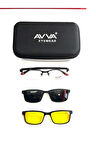 AVVA 500 C1 POLARİZE&ANTİFAR KLİPSLİ UNİSEX GÜNEŞ GÖZLÜĞÜ