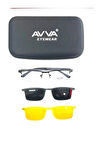 AVVA 503 C1  POLARİZE&ANTİFAR KLİPSLİ ERKEK GÜNEŞ GÖZLÜĞÜ