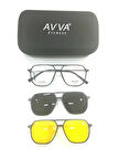 AVVA 2119 C2 F-G  Polarize&antifar Klipsli Erkek Güneş Gözlüğü