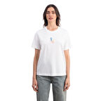 Hophop Regular Ekru Tişört