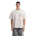 Beautiful Overisize Ekru T-Shirt