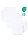 6'lı Bebek Yıkama Bezleri - %100 Pamuk Yumuşak ve Süper Emici Örgü Yıkama Kesesi