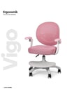 Vigo Çocuk Çalışma Sandalyesi - Pembe