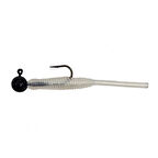 Kendo Hook Worm CY090 Jighead+Lrf Silikonu 1gr+4.5cm Head Black/Pearl White