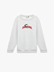 Uzun Kollu Bisiklet Yaka Lisanslı Snoopy Baskılı Sweatshirt