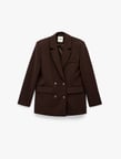 Uzun Kollu Düğmeli Oversize Blazer Ceket