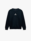 Regular Fit Uzun Kollu Bisiklet Yaka Baskılı Sweatshirt