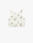 Slim Fit Floral Nakış Detaylı Brodeli Halter Yaka Crop Büstiyer