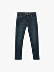 Normal Bel Pamuklu Slim Fit Jean Pantolon - Brad Jean