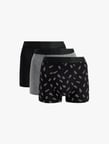 Pamuklu Desenli 3'lü Boxer Seti