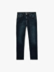 Normal Bel Pamuklu Slim Fit Jean Pantolon - Brad Jean