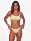 Koton X Sibil Çetinkaya - Yanları Çift Biye Detaylı Dokulu Bikini Altı
