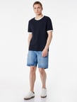 Pamuklu Cepli Bermuda Straight Fit Jean Şort