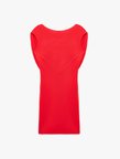 Metal Aksesuarlı Kolsuz Degaje Yaka Bodycon Mini Abiye Elbise
