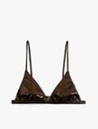 Varak Baskılı Parlak Bralet Bikini Üstü