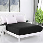 Lastikli Çarşaf Tek Kişilik Basic Siyah