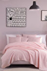 Ecocel Pike Örtü Çift Kişilik 200x230cm Karde PudraPembe