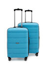 Artemis Polipropilen&Kırılmaz 2'li Valiz Seti Büyük&Orta - Mavi