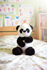 Peluş Bambulu Panda Sevimli Dekoratif Hediyelik Uyku ve Oyun Arkadaşı