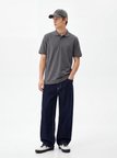 Basic Pike Polo Yaka Antrasit T-shırt