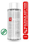 Tonico Canlandırıcı Gözenek Sıkılaştırıcı Ve Leke Karşıtı Peeling Etkili Tonik 200ml Glikolik Asit %7