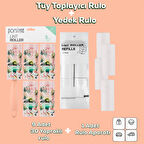 Porsima 3106 Kedi Köpek Tüy Toplayıcı Rulo + 8 Adet Yedek Rulo Somon