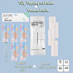 Porsima 3105 Kedi Köpek Tüy Toplayıcı Rulo + 8 Adet Yedek Rulo Mavi