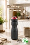 Porsima 911037-2 BPA Free Motivasyon Sporcu Su Matarası Suluk 0,7lt Su Şişesi Fuşya