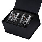 Gerçek .308 Mermili Şık Lüks İkili Viski Bardağı Set Unutulmaz Hediye 355cc