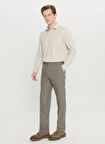 Altınyıldız Classics Lastikli Bel Duble Paça Slim Fit Vizon Erkek Pantolon ACE001261366_VIZ