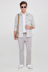 Pamuklu Slim Fit Dar Kesim Yan Cepli Esnek Chino Pantolon