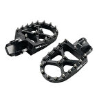 Alüminyum Foot Pegs - Siyah (Beta Xtrainer 15-25 Beta RR 13-19 Ktm 98-16 Husqvarna 14-16 uyumlu)