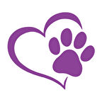 Kalpli Pati Sticker  17x17 Cm Mor