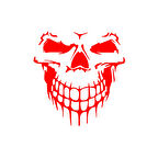 Kuru Kafa Sticker 17x17 Cm Kırmızı