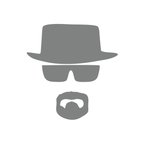 Mr. White Sticker 17x17 Cm Gri