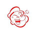 Temel Reis Araba Sticker 17x17 Cm Kırmızı