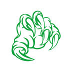 Pençe Araba Sticker 17x17 Cm Yeşil