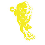 Panter Araba Sticker 17x17 Cm Sarı