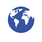 Dünya Araba Sticker 17x17 Cm Mavi