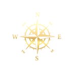 Pusula Araba Sticker 17x17 Cm Gold