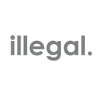 İllegal Araba Sticker 17x17 Cm Gri