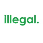İllegal Araba Sticker 17x17 Cm Yeşil
