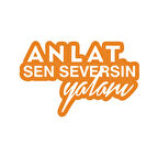 Anlat Sen Seversin Yalanı Araba Sticker 17x17 Cm Turuncu