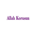 Allah Korusun Araba Sticker 17x17 Cm Mor
