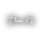 Devamke Araba Sticker 17x17 Cm Beyaz