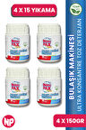 BULAŞIK MAKİNESİ PARLATICILI TOZ DETERJAN 4 X 150 GR