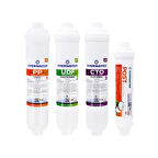 OverWater Kapalı Kasa Su Arıtma Cihazı 4 lü Inline Filtresi Seti Aşamalı ( Membransız Set ) FIN4